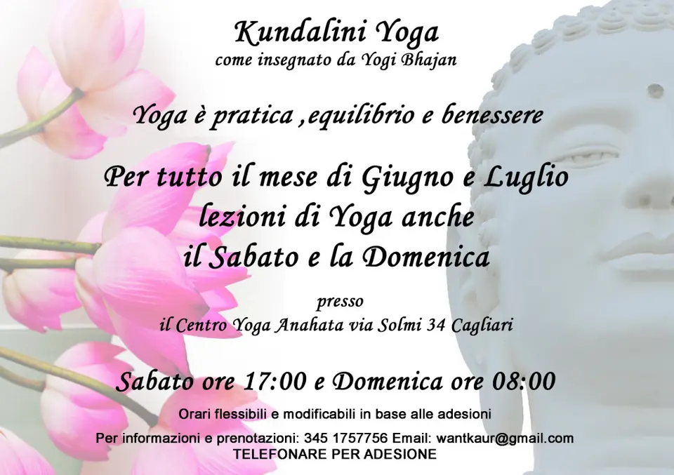 Yoga Sabato e Domenica